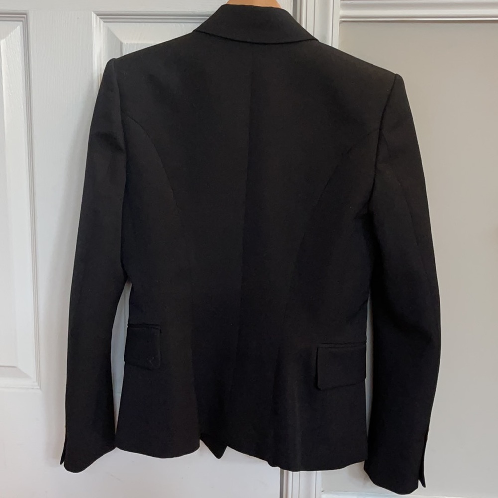 Balmain Black Double-Breasted Gold Button Blazer - Picture 2 of 4